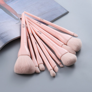 FLD Candy Make-up Brushes Set Face Foundation Prášok Očné tiene Obočie Zvýraznenie Kabuki Miešanie štetca Kozmetické nástroje