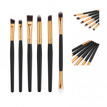 Makeup Brush 6pcs Eye Eyeliner Eyeshadow Eyebrow Lip Beauty Makeup Tools Cheap Foundation Tools Beauty Designer Makeup Brush Set