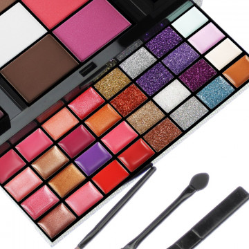 74 barev pro začátečníky make-up set box make-up sady pro ženy kombinace sada oční stíny rtěnka lesk na rty sady červenat nadace